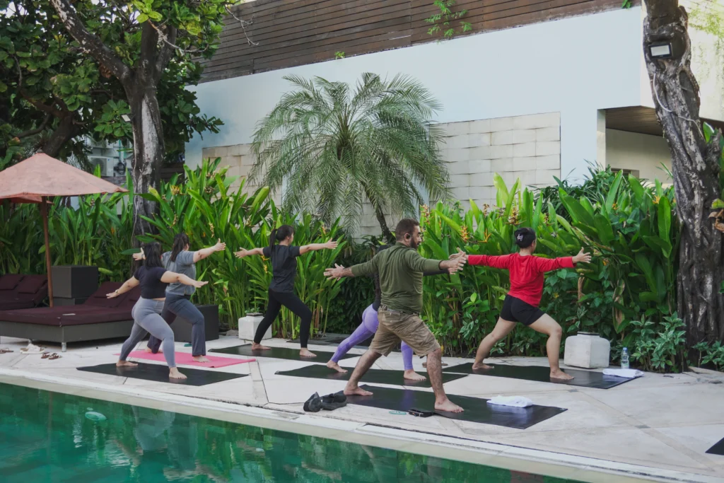Poolside Yoga Classes in Seminyak